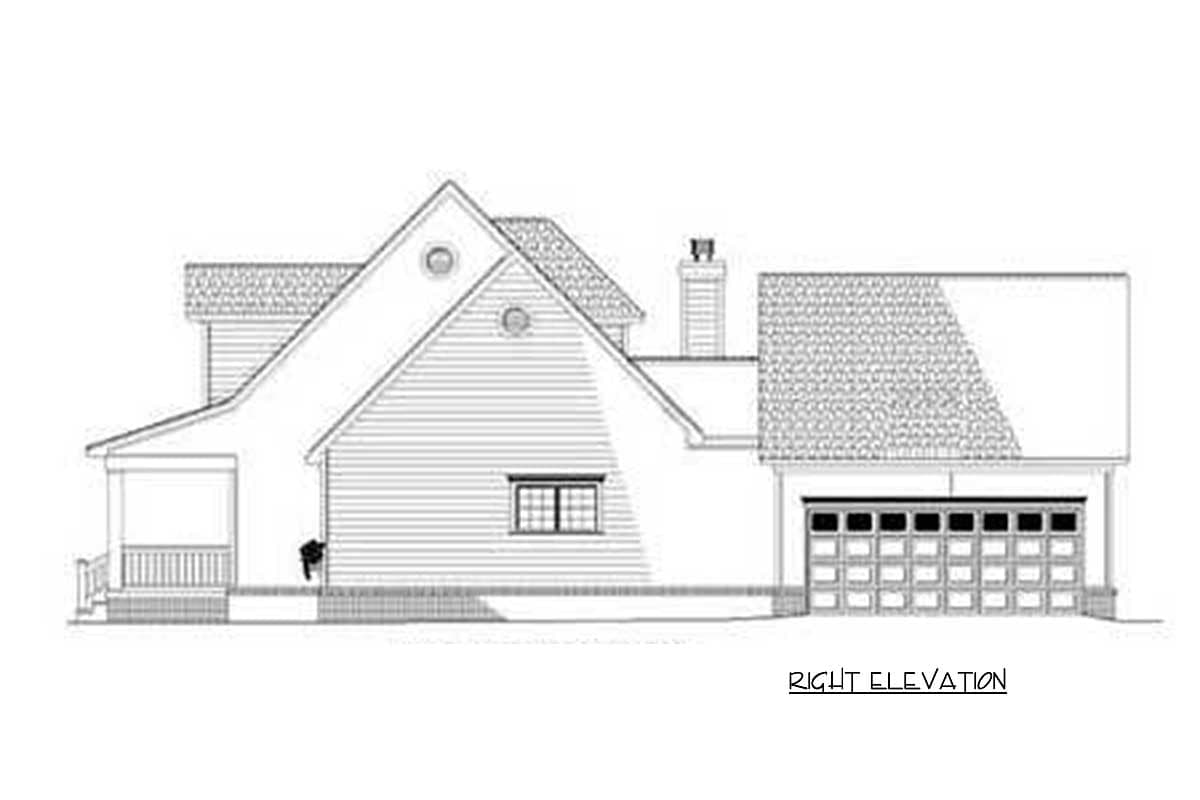 Plan 59408ND: Country House Plan with True Southern Charm - 2025 Sq Ft - Image #5 - Country, Farmhouse, Southern, Traditional
