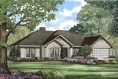 Split Bedroom Home Plan with Options - 2107 Sq Ft