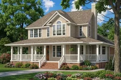 Low Country Split Bedroom Plan