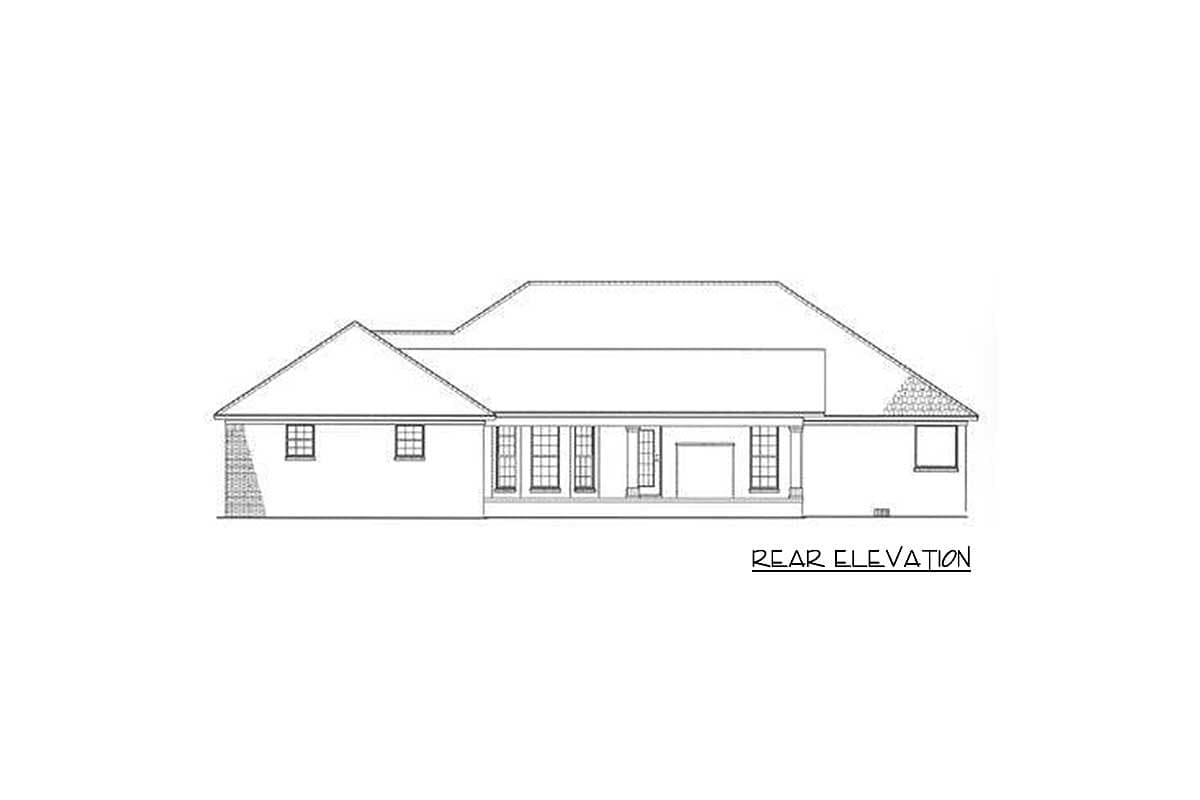 Plan 59431ND: 2096 Square Foot Brick Ranch with 3 Beds and Garage Workshop - Image #12 - Ranch, Traditional