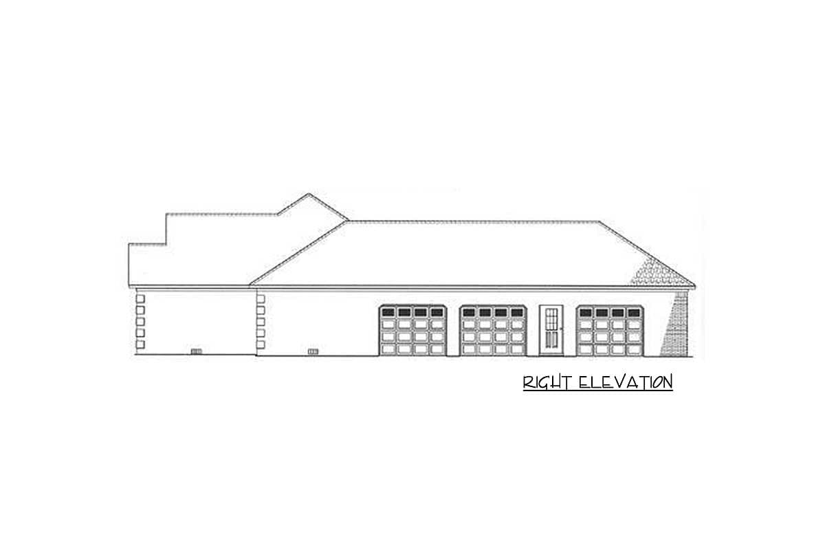 Plan 59431ND: 2096 Square Foot Brick Ranch with 3 Beds and Garage Workshop - Image #14 - Ranch, Traditional