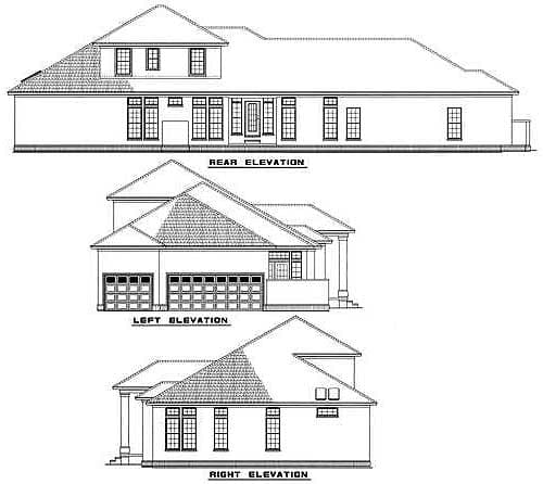 Plan 59452ND: Beautiful Columns and French Doors Abound - Image #17 - Contemporary, Florida-Style