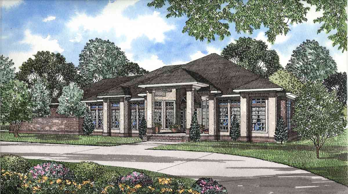 Plan 59452ND: Beautiful Columns and French Doors Abound - Image #16 - Contemporary, Florida-Style