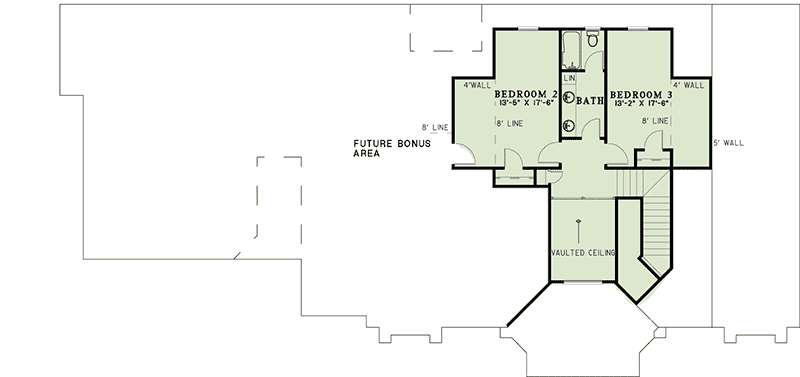 Plan 59452ND: Beautiful Columns and French Doors Abound - Floor Plan - 2nd Floor - Contemporary, Florida-Style