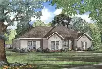 Attractive 4 Bed Ranch Home Plan