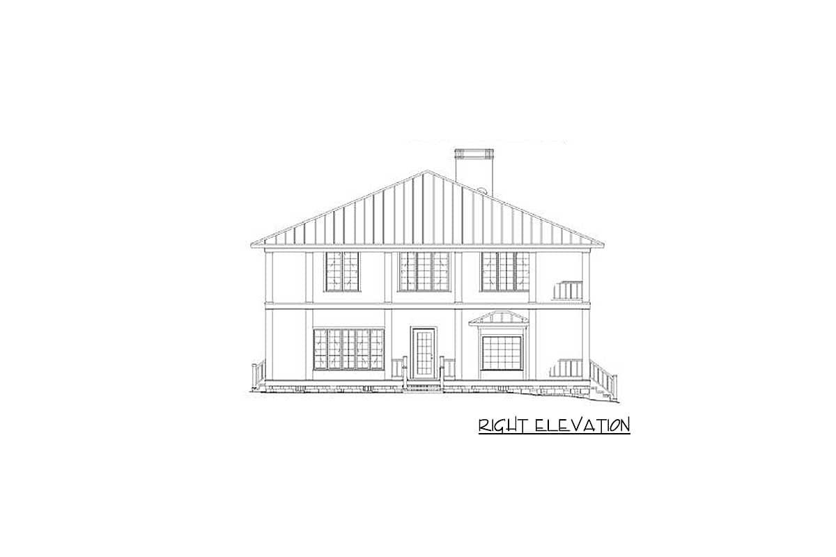 Plan 59463ND: Stately Southern Design with Wrap-around Porch On Two Floors - Image #4 - Southern, Southern Traditional