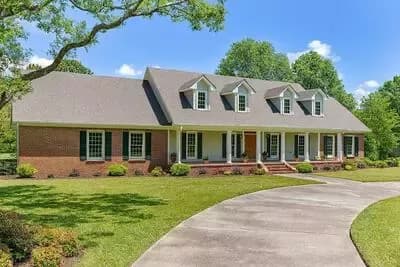 Southern Country House Plan with Main Floor Master Suite