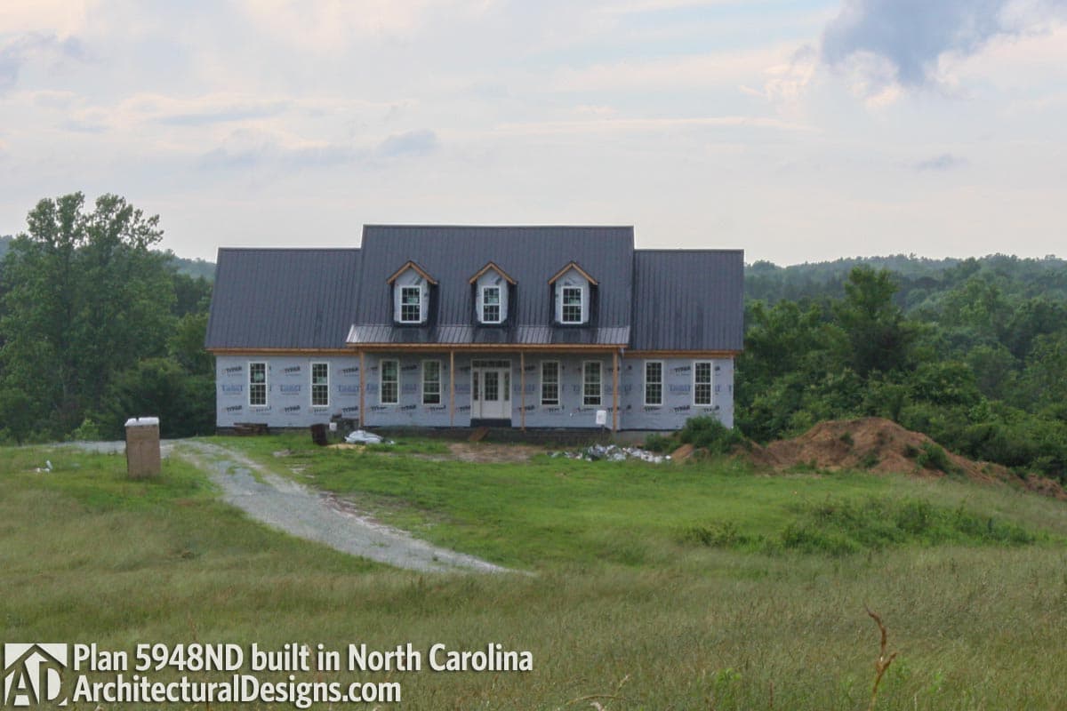 build gallery item - House Plan 5948ND comes to life in North Carolina