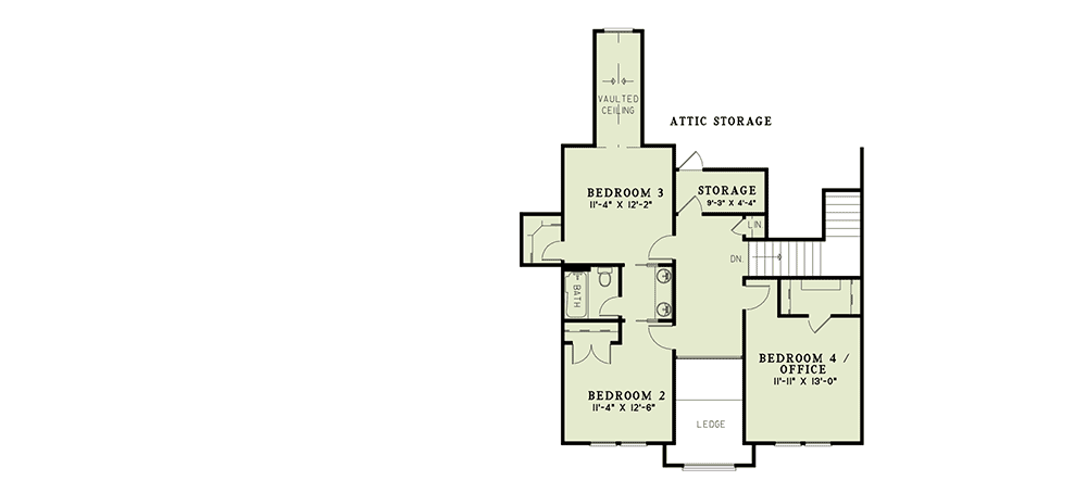 Plan 59519ND: Stately Elegance - Floor Plan - 2nd Floor - Traditional