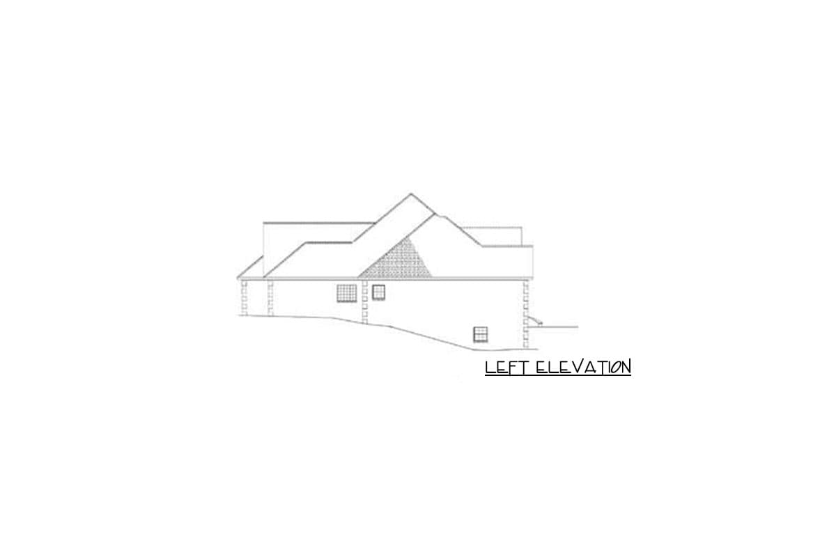 Plan 59528ND: French Country House Plan with Daylight Basement and Dual Garages - Image #5 - European, French Country, Traditional