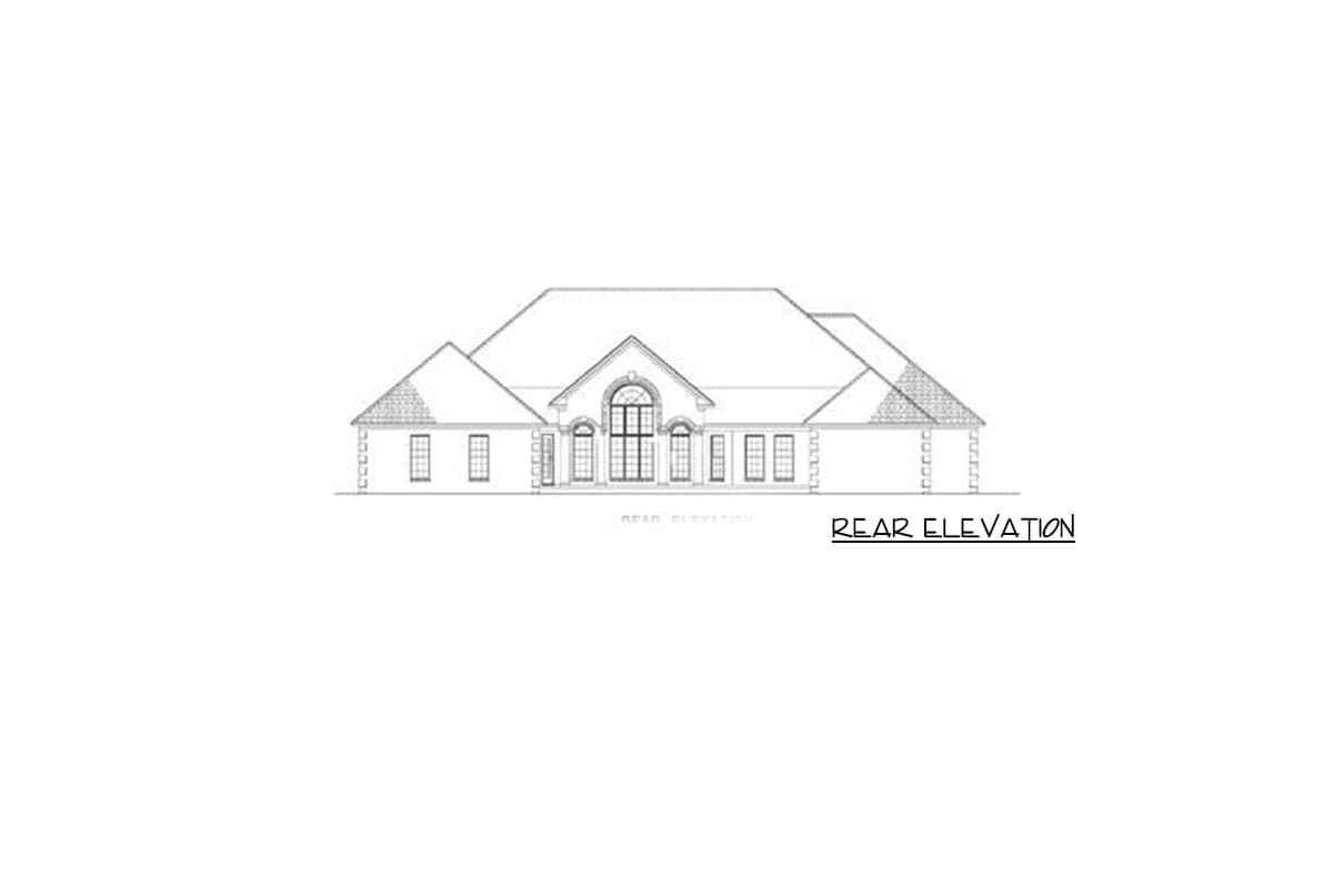Plan 59528ND: French Country House Plan with Daylight Basement and Dual Garages - Image #7 - European, French Country, Traditional