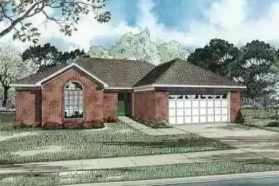 Simple House Plan with an Open Living Area - 1461 Sq Ft