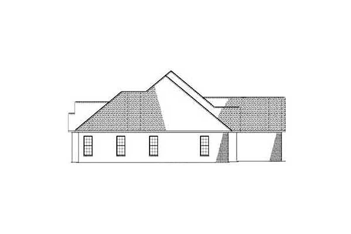 Plan 59534ND: One-Story House Plan with Wide Open Floor Plan - 2394 Sq Ft - Image #4 - Southern, Traditional