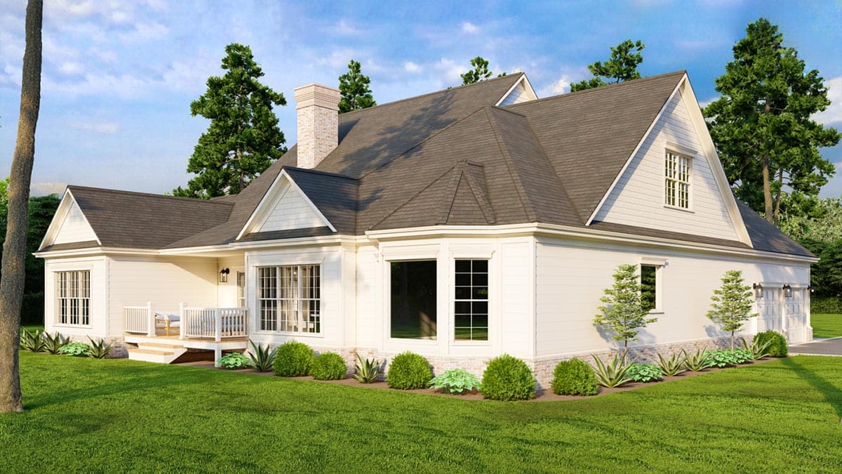 Plan 59542ND: 2499 Square Foot Southern Country House Plan with Bonus Expansion - Image #6 - Country, Southern, Southern Traditional