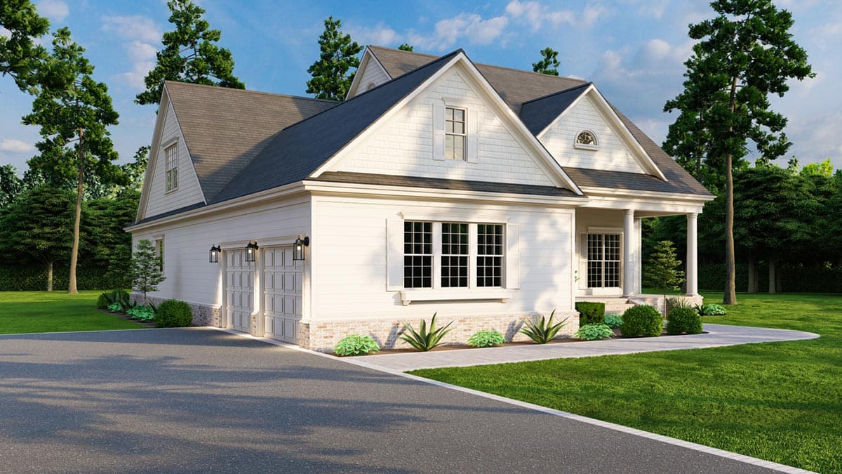 Plan 59542ND: 2499 Square Foot Southern Country House Plan with Bonus Expansion - Image #8 - Country, Southern, Southern Traditional