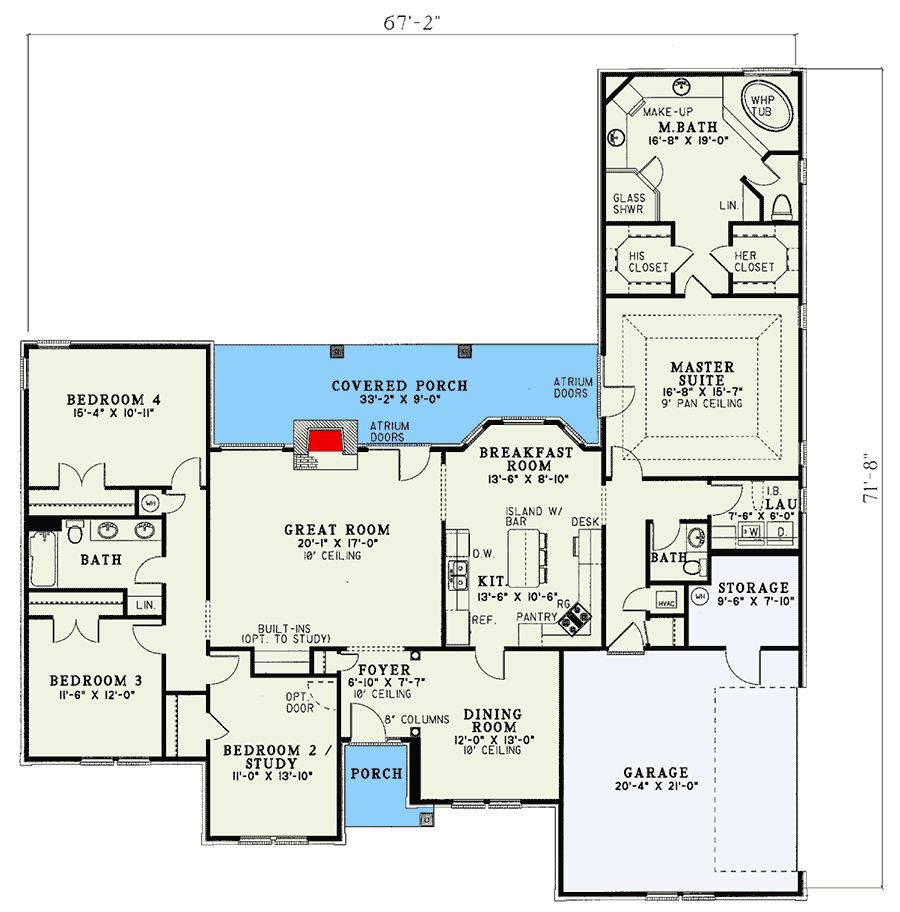 Plan 5955ND: Living in Style - Floor Plan - Main Level - Traditional