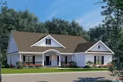 Country Ranch with Angled Fireplace and a Bonus Room