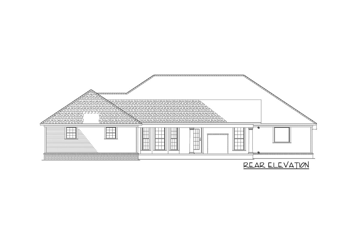 Plan 59564ND: One-Story House Plan Under 2100 Square Feet with 3 Beds and a Garage Workshop - Image #8 - Ranch, Traditional