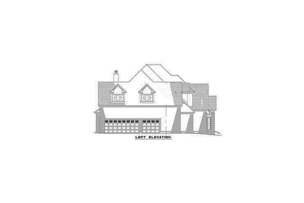 Plan 59565ND: European Traditional House Plan with First-Floor Master Suite and 3-Car Garage - Image #27 - European, Traditional