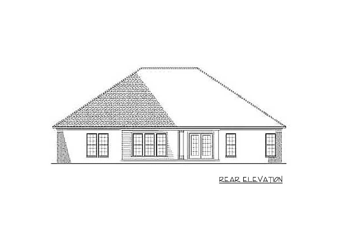 Plan 59585ND: Traditional One-Story House Plan with Open Concept and Flex Room - 2050 Sq Ft - Image #7 - Traditional