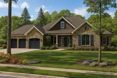 Spacious European-Style Home with Luxurious First-Floor Master Suite
