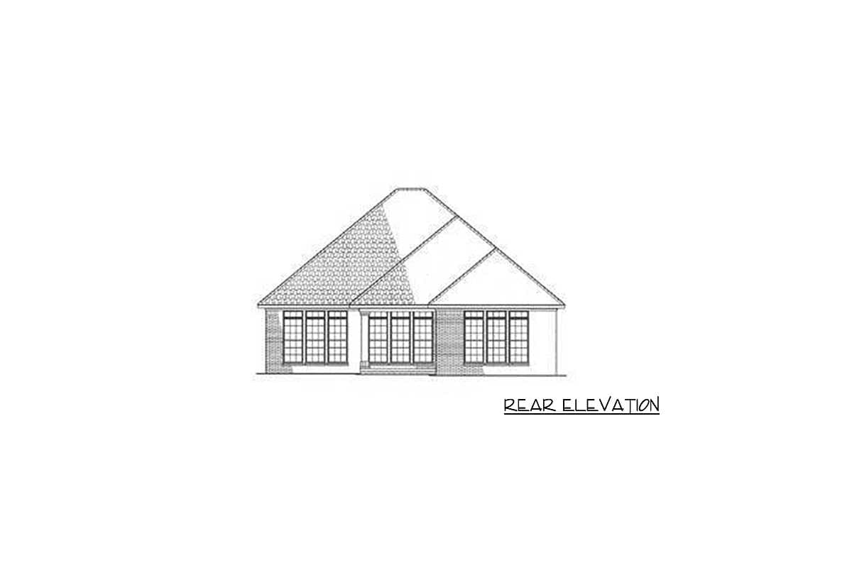 Plan 5962ND: Compact Cozy House Plan with 3 Bedrooms - 1379 Sq Ft - Image #4 - Traditional