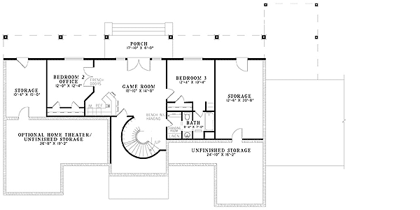 Plan 59626ND: Sprawling Elegance - Floor Plan - 2nd Floor - European