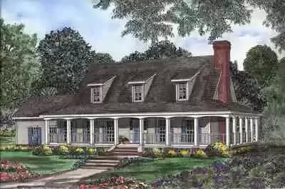Country Home Plan with Relaxing Covered Front Porch