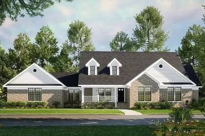 Country House Plan with Bonus Space