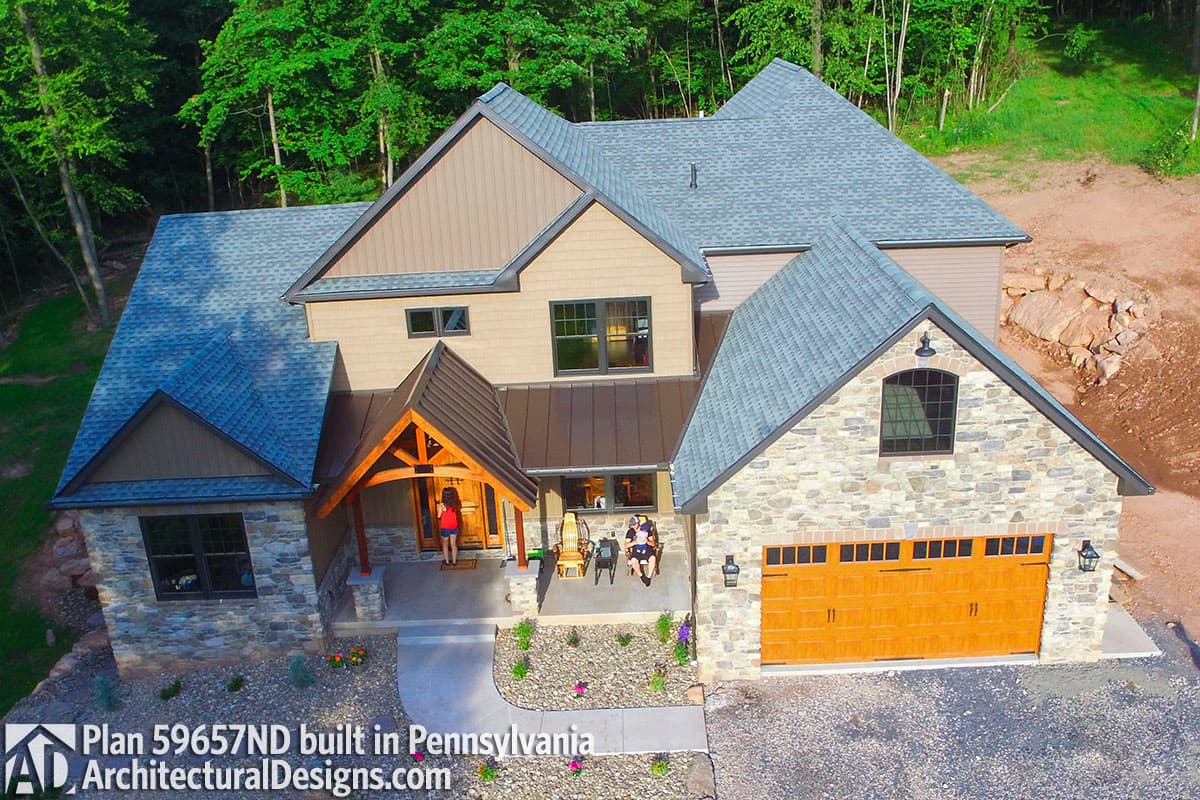 build gallery item - House Plan 59657ND comes to life in Pennsylvania
