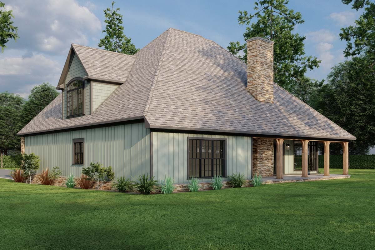 Plan 59657ND: Unique Inviting House Plan - Image #8 - Craftsman, European, Traditional