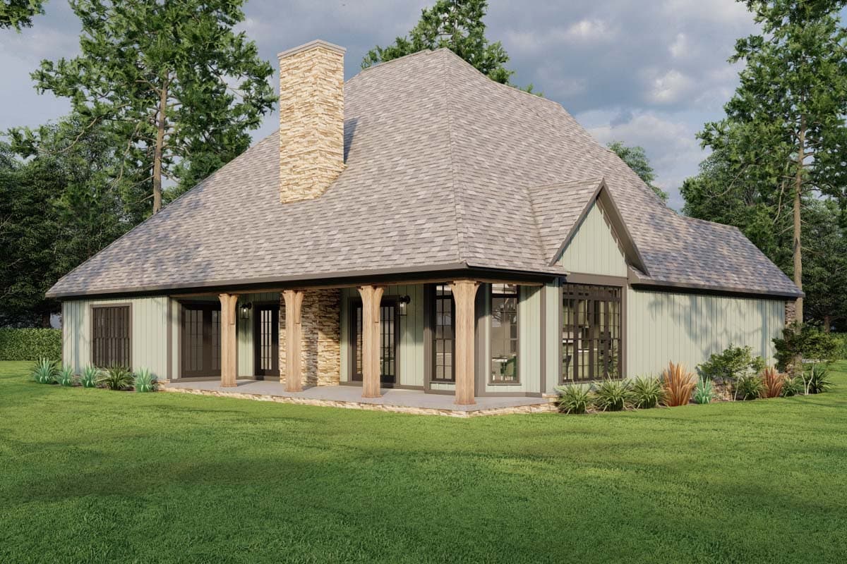 Plan 59657ND: Unique Inviting House Plan - Image #10 - Craftsman, European, Traditional