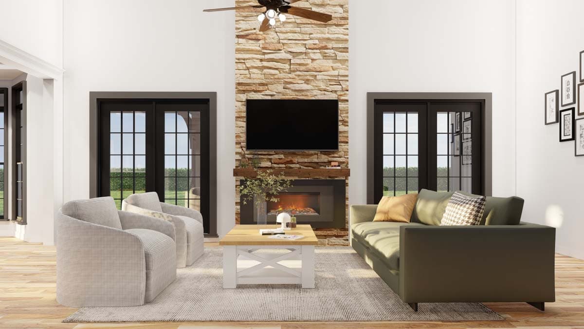 Plan 59657ND: Unique Inviting House Plan - Image #13 - Craftsman, European, Traditional