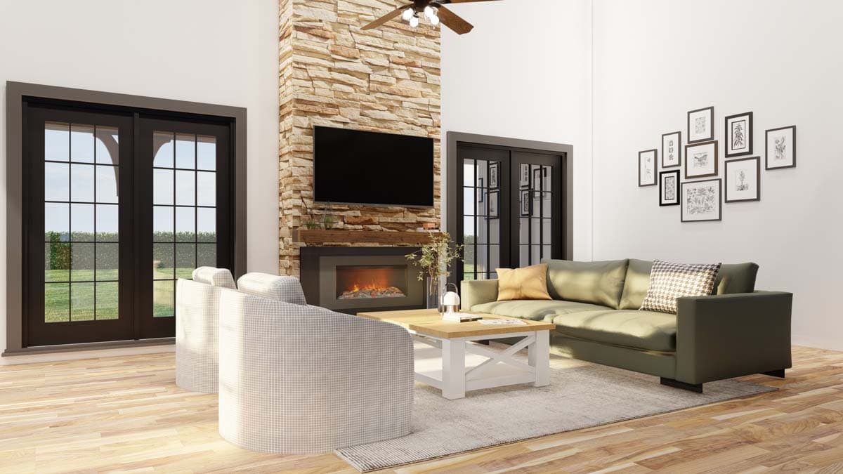 Plan 59657ND: Unique Inviting House Plan - Image #14 - Craftsman, European, Traditional