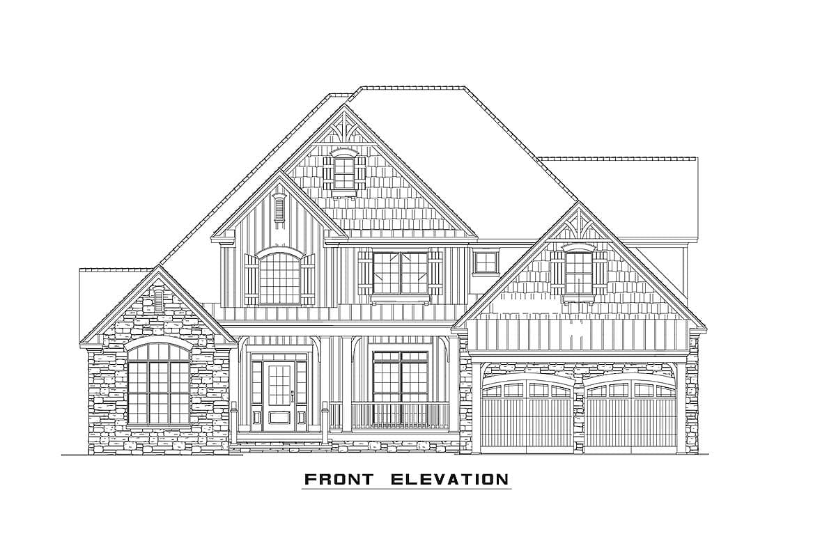 Plan 59657ND: Unique Inviting House Plan - Image #22 - Craftsman, European, Traditional