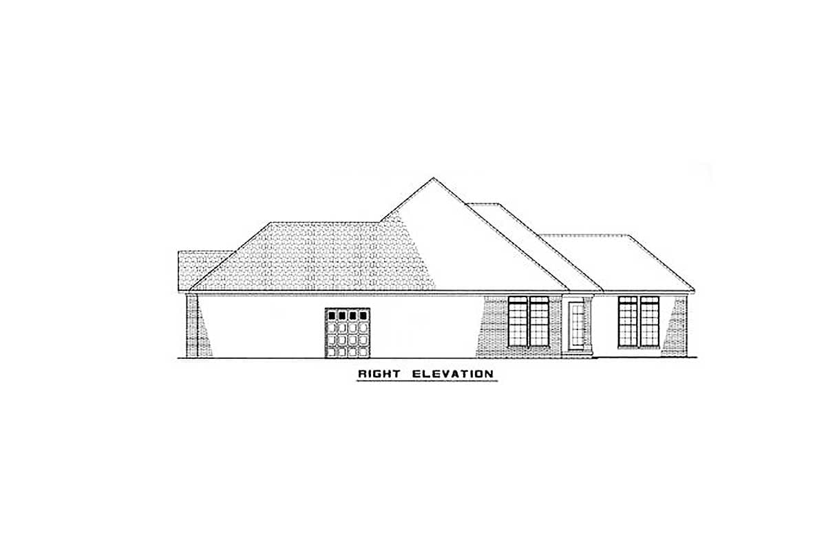 Plan 59715ND: Cozy Compact Design - 1379 Sq Ft - Image #5 - Southern, Traditional
