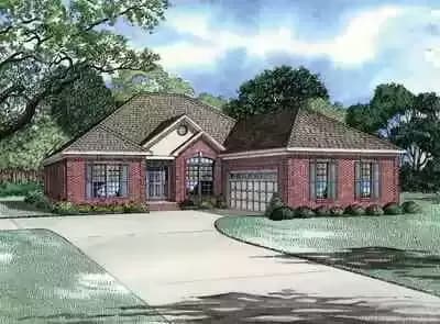 Traditional Home Plan with Private Master Suite - 2413 Sq Ft