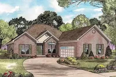 Traditional House Plan with Private Master Suite