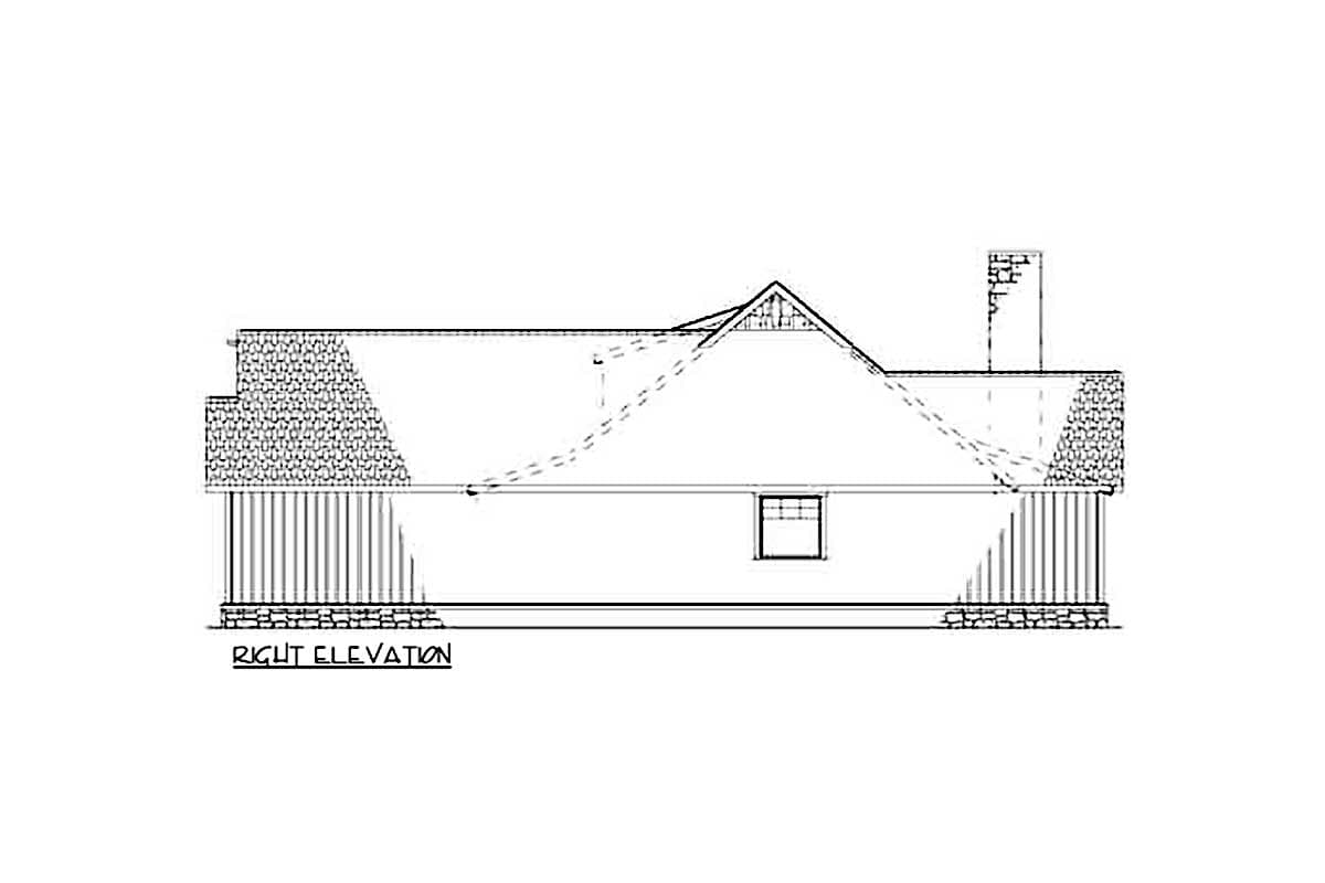 Plan 59738ND: 1485 Square Foot Rustic Craftsman House Plan - Image #22 - Cabin, Country, Craftsman, Mountain, Ranch, Rustic, Traditional