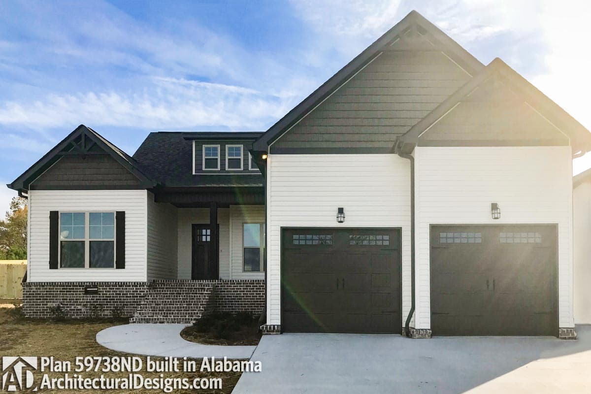 build gallery item - House Plan 59738ND Comes to Life in Alabama!