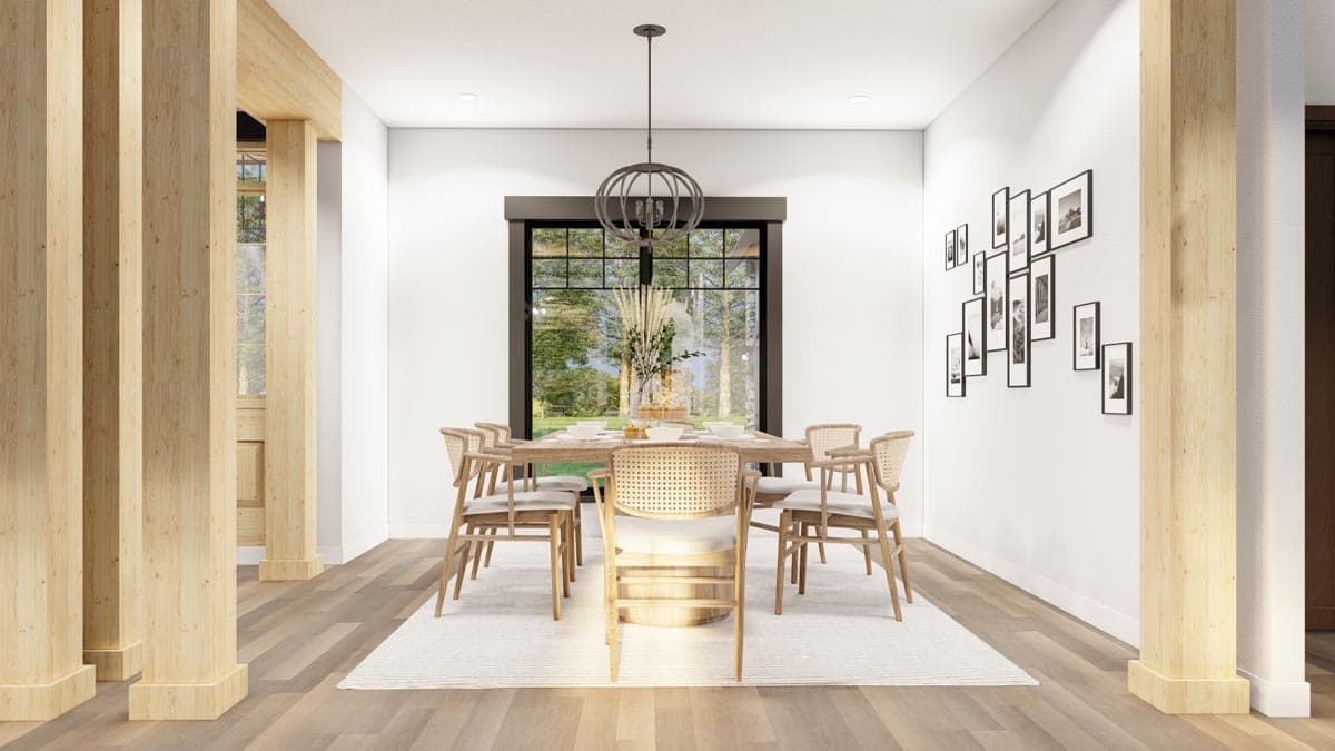 Plan 59740ND: 3-Bed Craftsman House Plan Under 1900 Square Feet with 2-Car Garage - Image #4 - Country, Craftsman, Ranch, Rustic