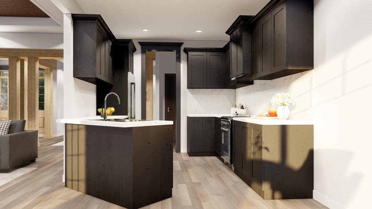 Plan 59740ND: 3-Bed Craftsman House Plan Under 1900 Square Feet with 2-Car Garage - Image #8 - Country, Craftsman, Ranch, Rustic