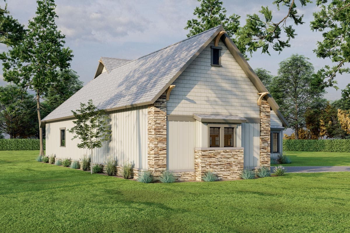 Plan 59740ND: 3-Bed Craftsman House Plan Under 1900 Square Feet with 2-Car Garage - Image #11 - Country, Craftsman, Ranch, Rustic