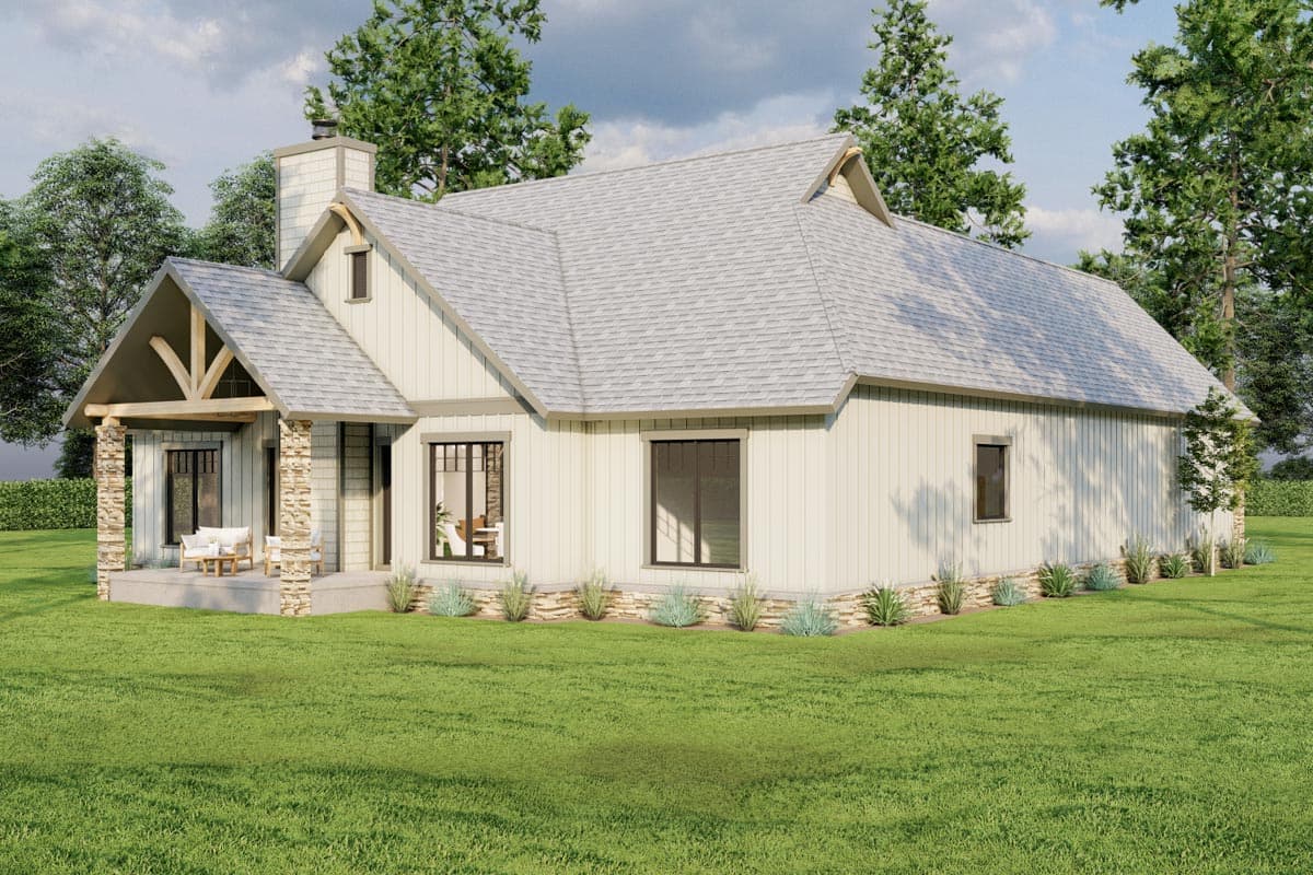 Plan 59740ND: 3-Bed Craftsman House Plan Under 1900 Square Feet with 2-Car Garage - Image #13 - Country, Craftsman, Ranch, Rustic