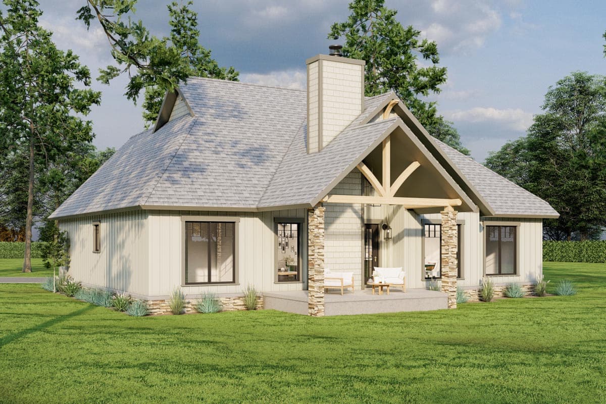 Plan 59740ND: 3-Bed Craftsman House Plan Under 1900 Square Feet with 2-Car Garage - Image #15 - Country, Craftsman, Ranch, Rustic