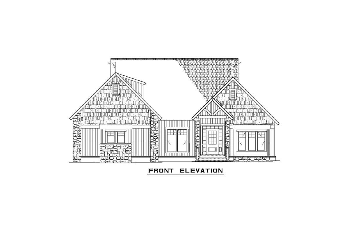 Plan 59740ND: 3-Bed Craftsman House Plan Under 1900 Square Feet with 2-Car Garage - Image #18 - Country, Craftsman, Ranch, Rustic