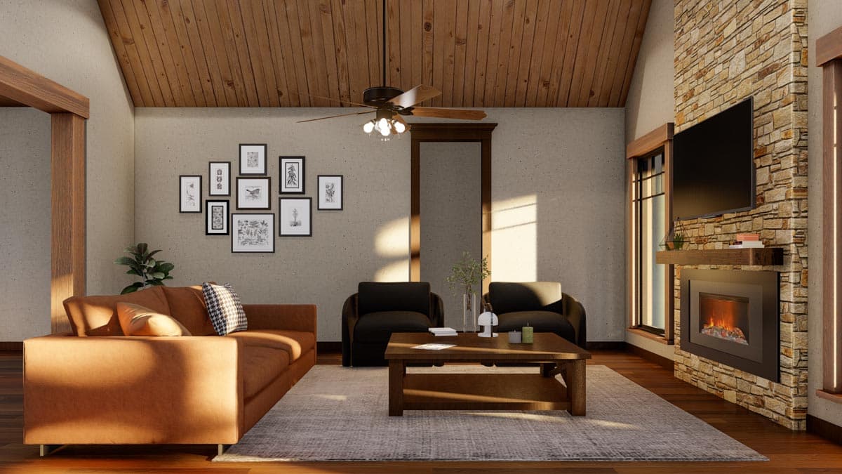 Plan 59743ND: Craftsman Cottage with Street Appeal - Image #10 - Cottage, Country, Craftsman, Ranch, Rustic, Traditional