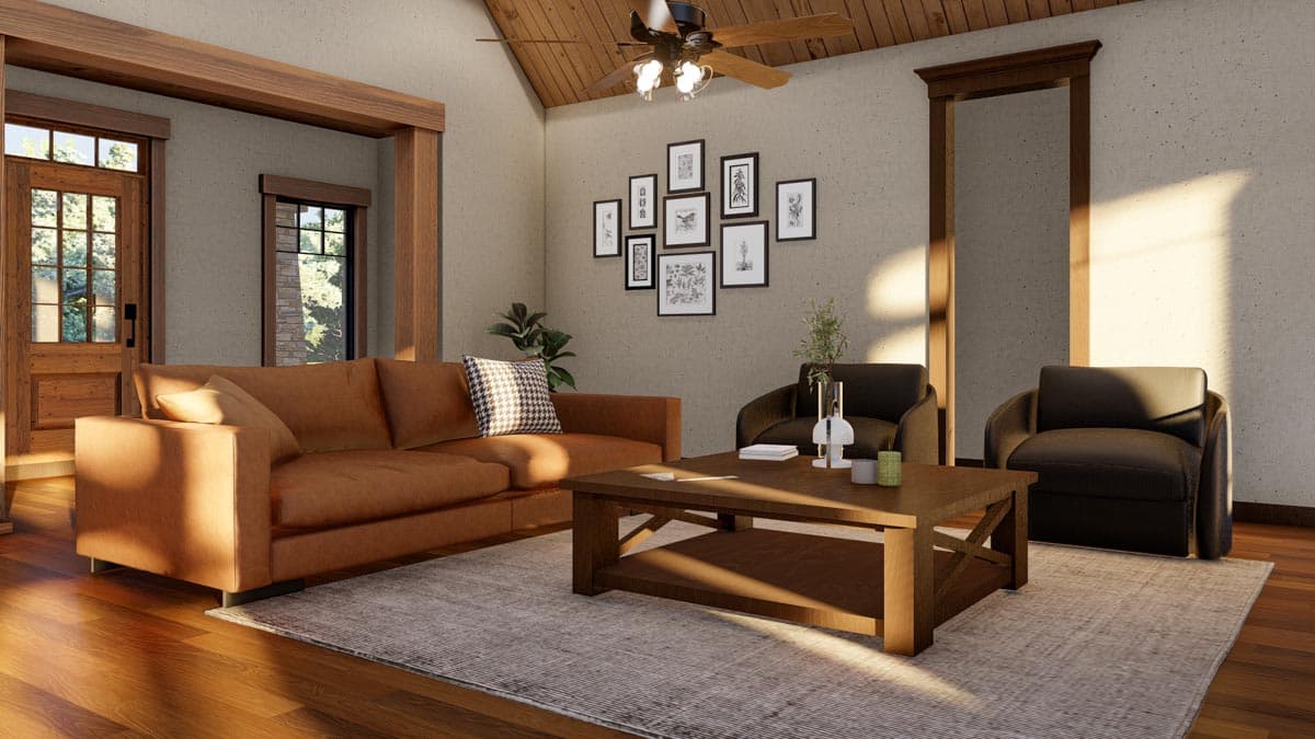 Plan 59743ND: Craftsman Cottage with Street Appeal - Image #11 - Cottage, Country, Craftsman, Ranch, Rustic, Traditional