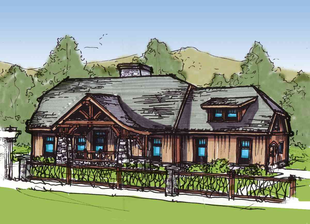 Plan 59743ND: Craftsman Cottage with Street Appeal - Image #18 - Cottage, Country, Craftsman, Ranch, Rustic, Traditional