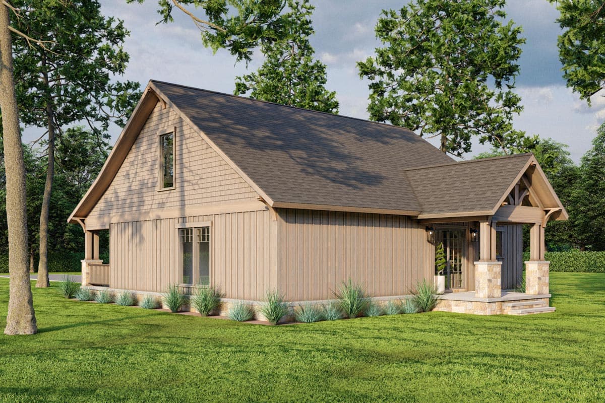 Plan 59767ND: Craftsman Cottage Built for Entertaining - 1654 Sq Ft - Image #7 - Cottage, Country, Craftsman, Mountain, Rustic, Vacation